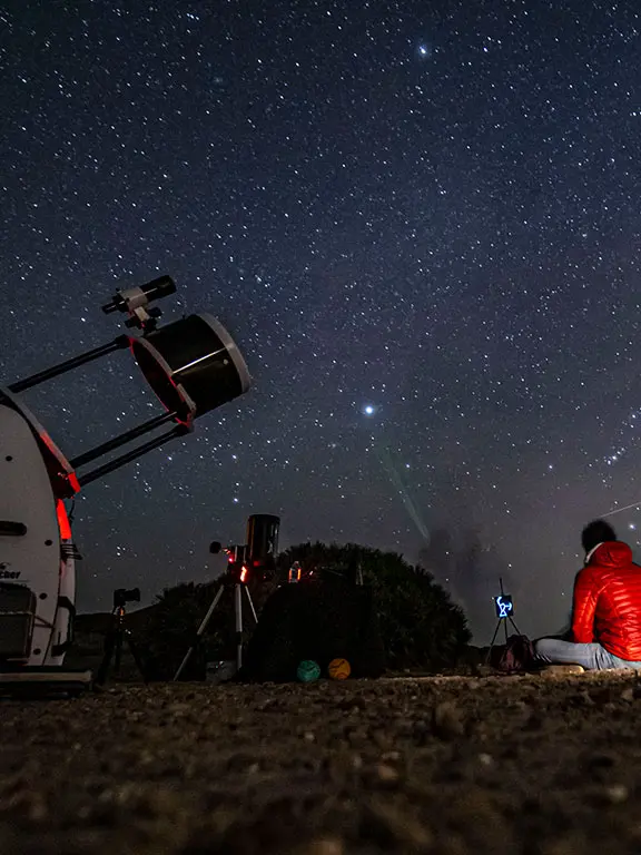 Telescopio en la Playa de Genoveses