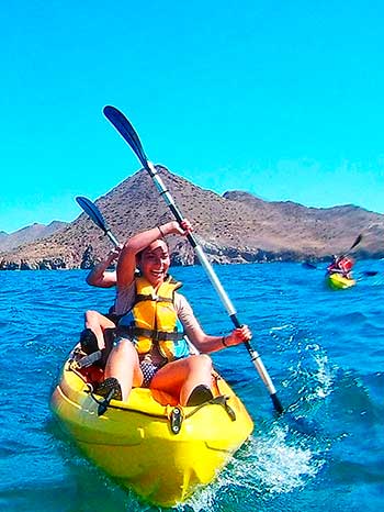 Guías de kayak Cabo de Gata